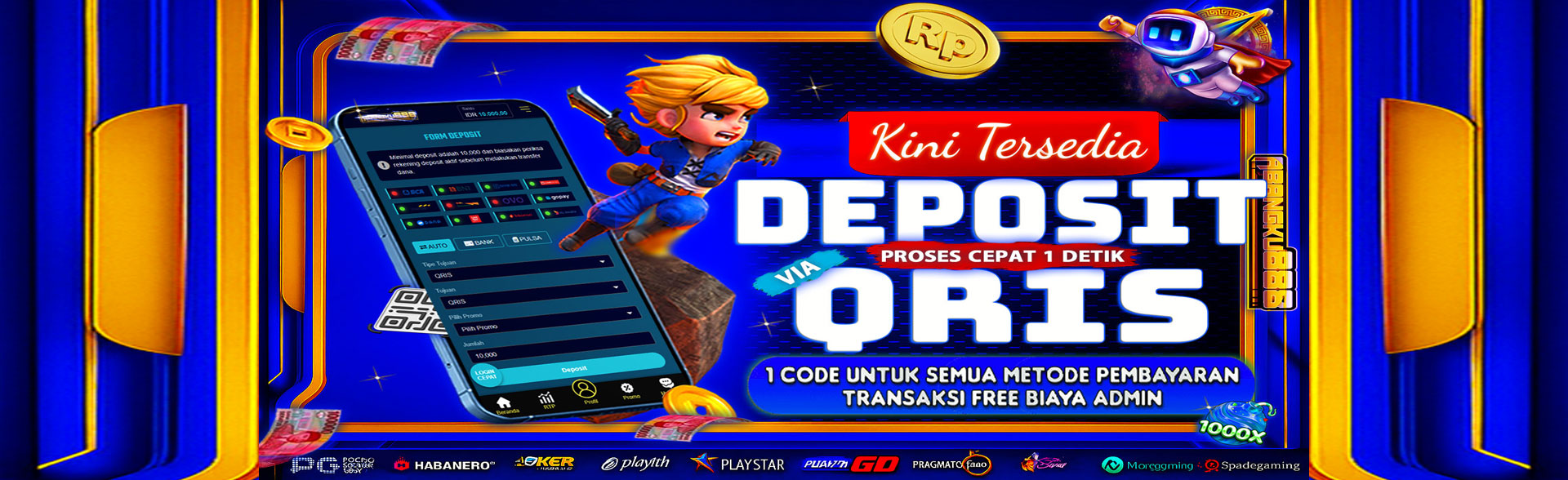 Deposit Via QRIS